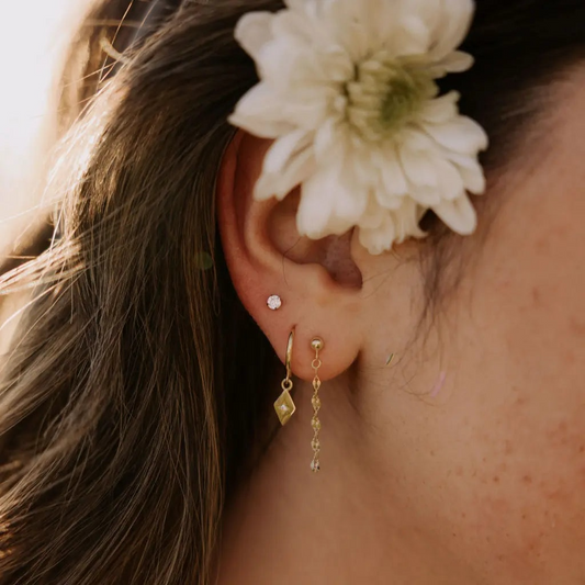Diamond Flat Back Studs
