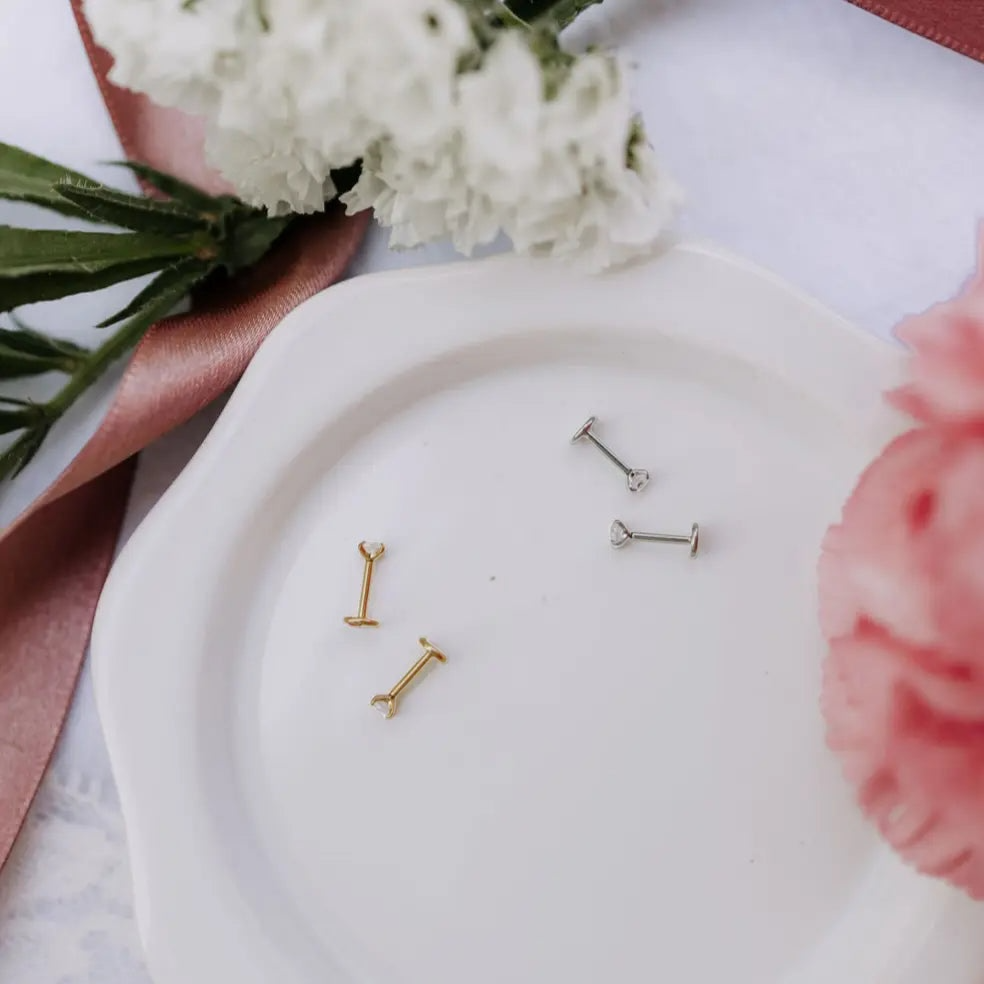 Diamond Flat Back Studs