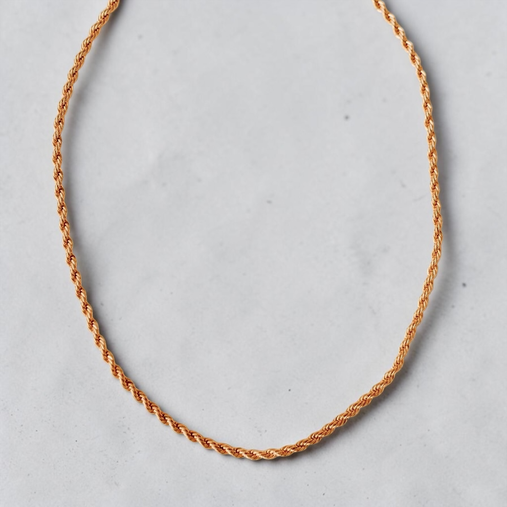Naomi Gold Filled Rope Necklace