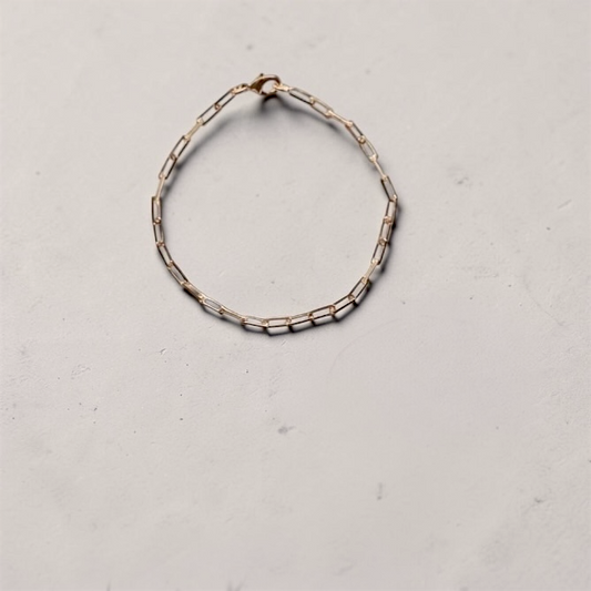 Madeline Gold Filled Paperclip Bracelet