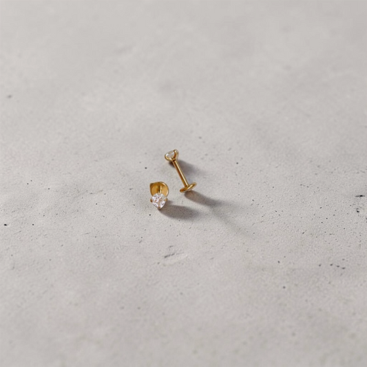 Diamond Flat Back Studs