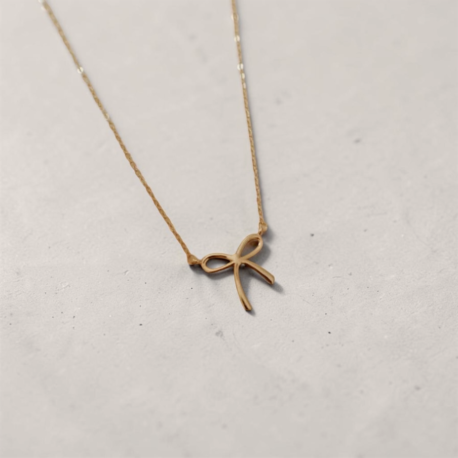 Lily Bow Necklace