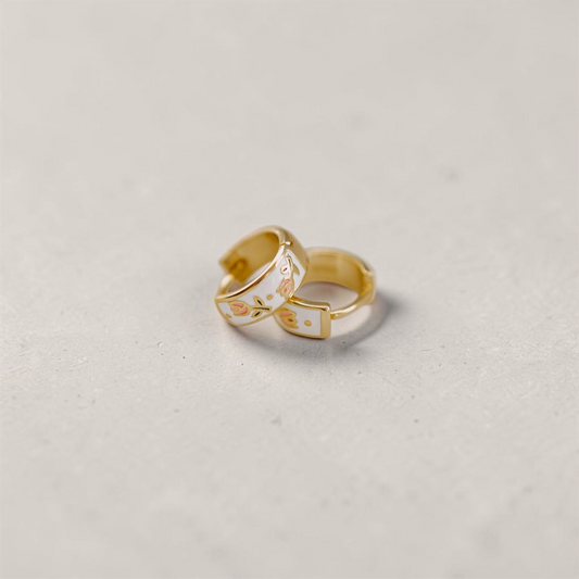 Eloise Tea Cup Hoops