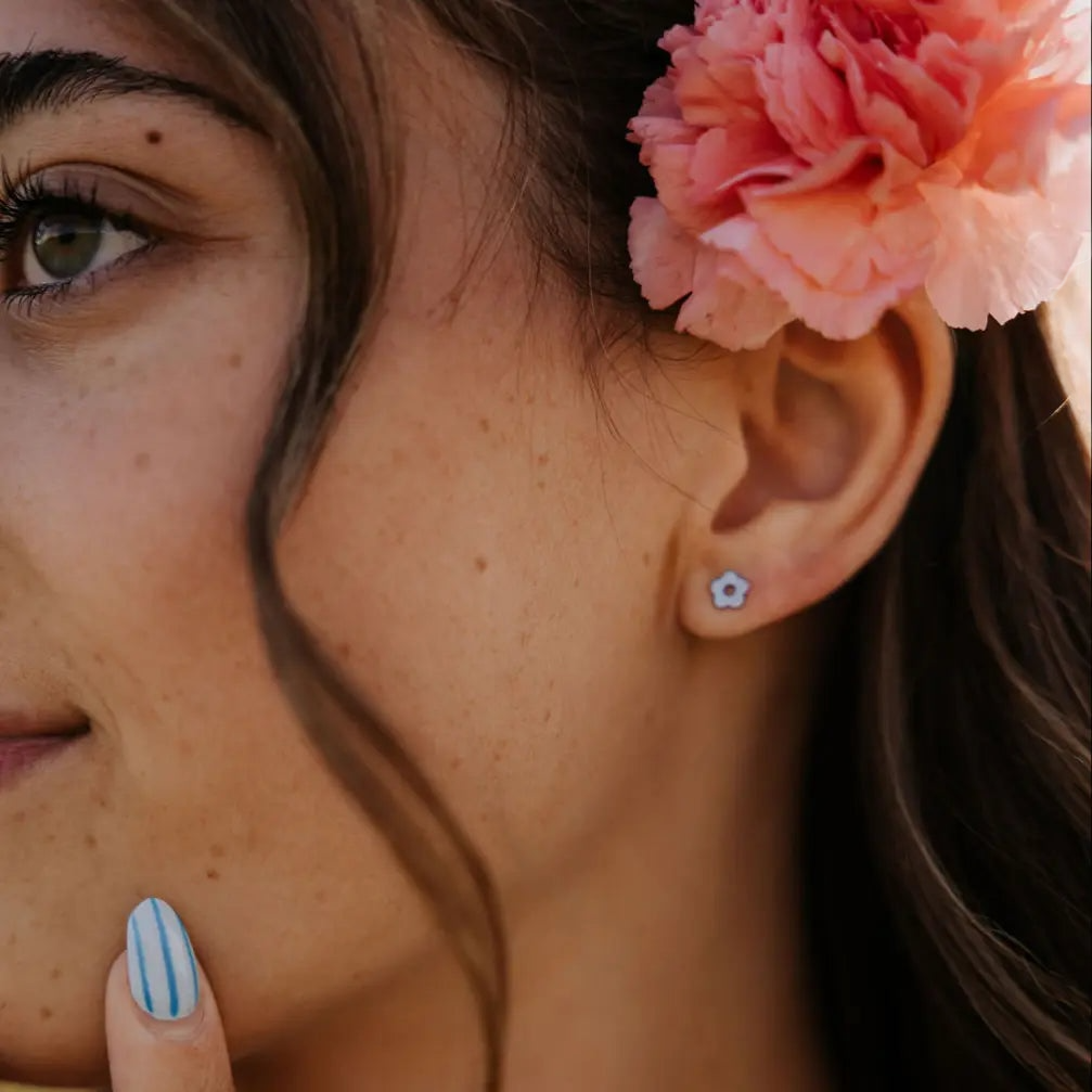 Flower Flat Back Studs